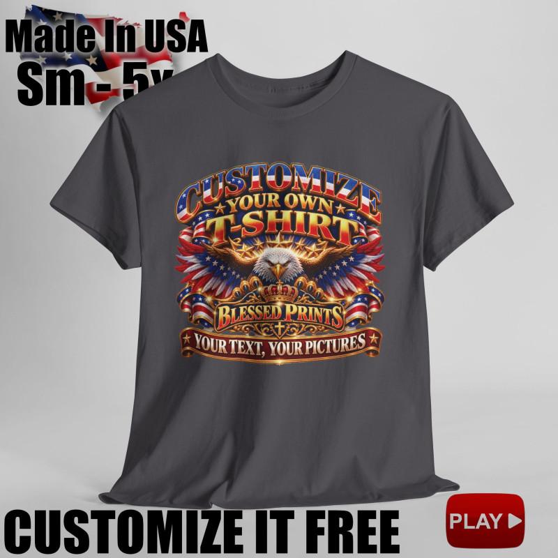 Create And Customize Your Own T-Shirt 11 colors