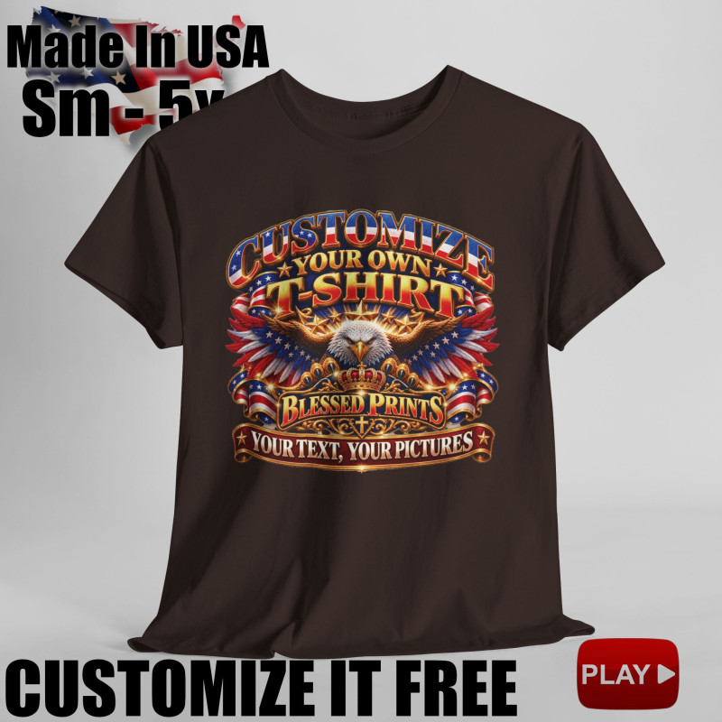 Create And Customize Your Own T-Shirt 11 colors