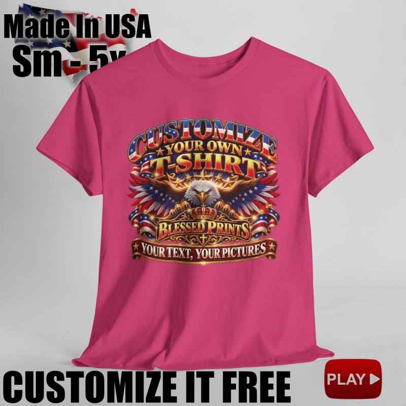 Create And Customize Your Own T-Shirt 11 colors