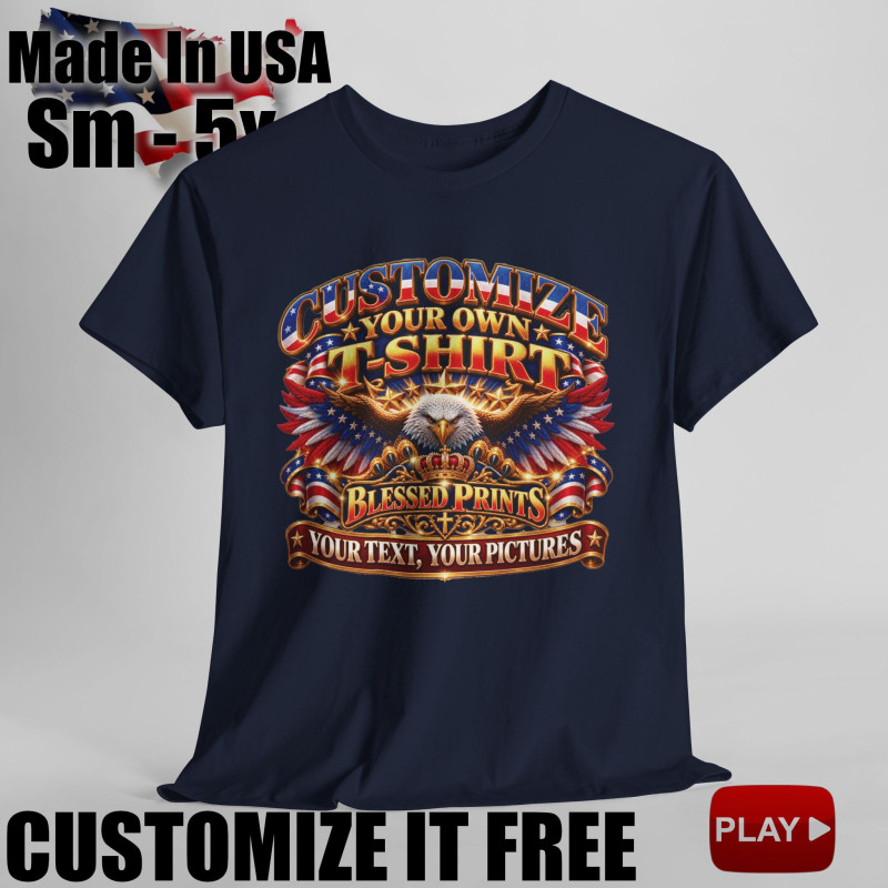 Create And Customize Your Own T-Shirt 11 colors