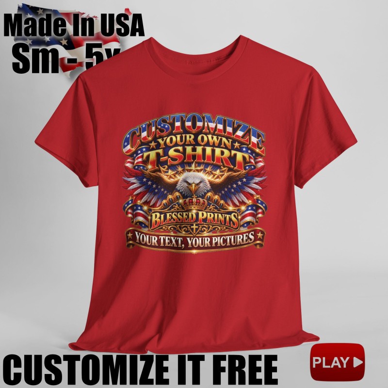 Create And Customize Your Own T-Shirt 11 colors
