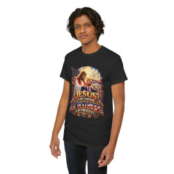 Jesus Is My Savior Trump Is My President Short Sleeve T-Shirt BLACK 15Colors FREE Personalization V2.0