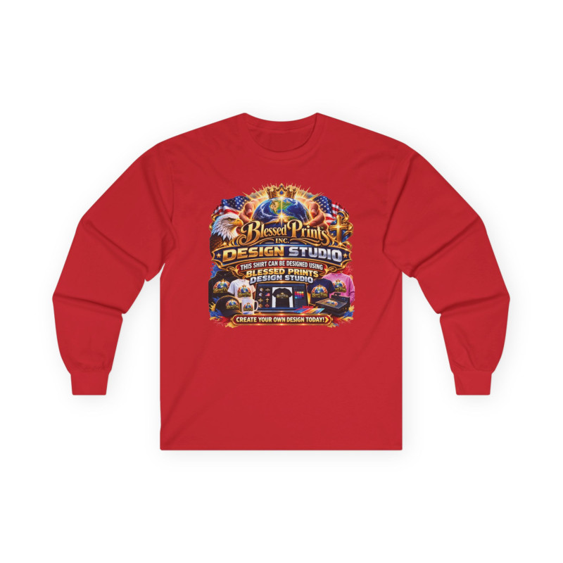 Design Studio Gildan 2400 Long Sleeve T-Shirt 9 Colors FREE Personalization USA
