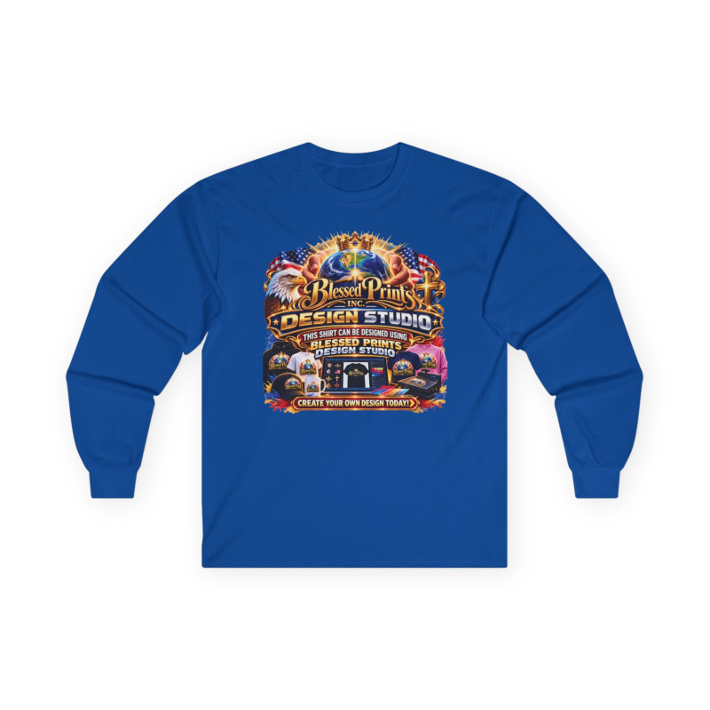 Design Studio Gildan 2400 Long Sleeve T-Shirt 9 Colors FREE Personalization USA