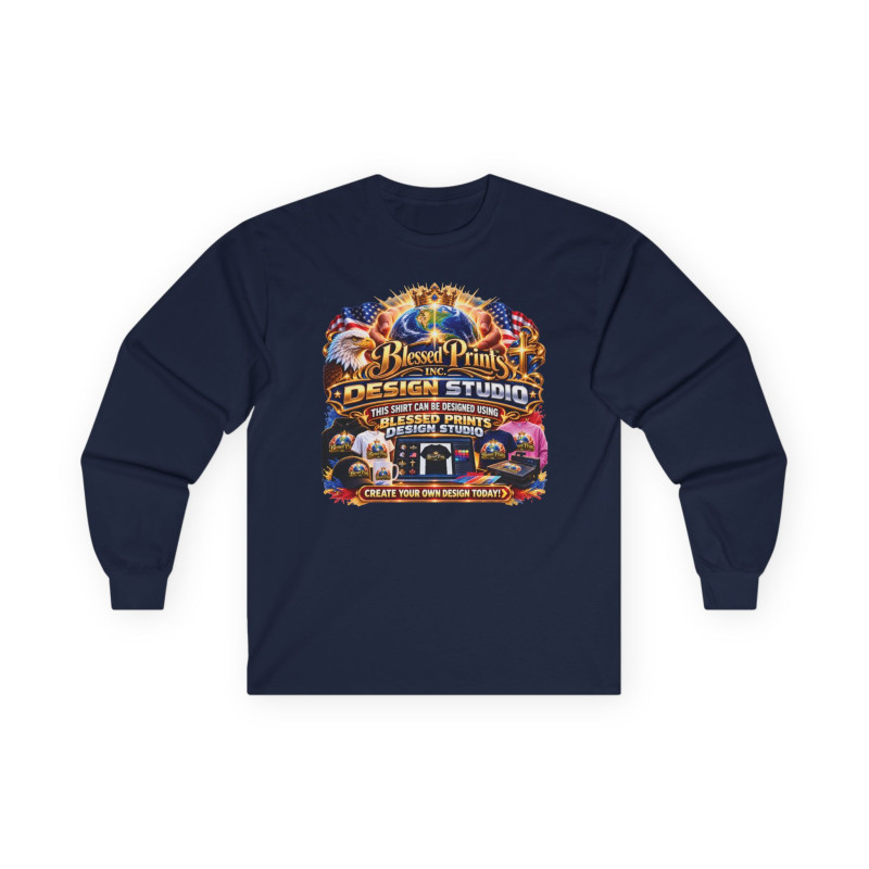 Design Studio Gildan 2400 Long Sleeve T-Shirt 9 Colors FREE Personalization USA