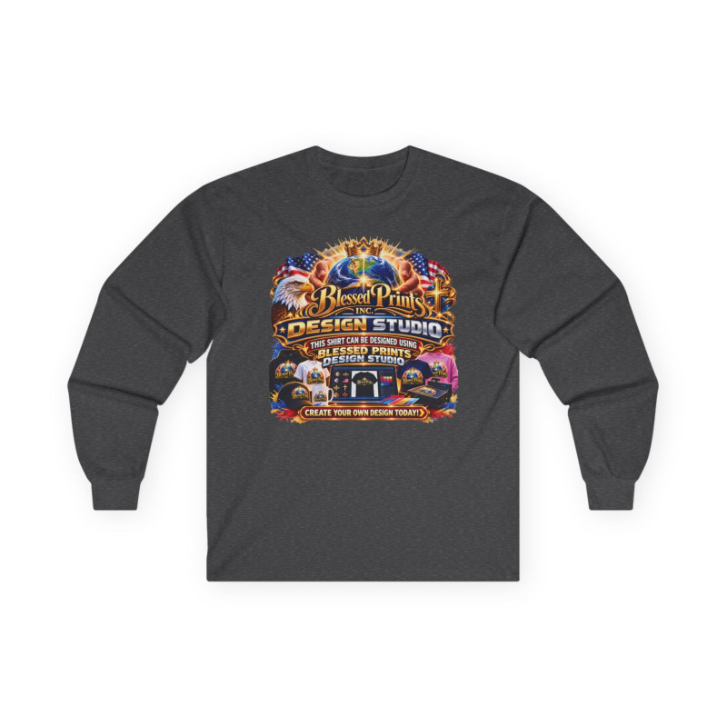 Design Studio Gildan 2400 Long Sleeve T-Shirt 9 Colors FREE Personalization USA
