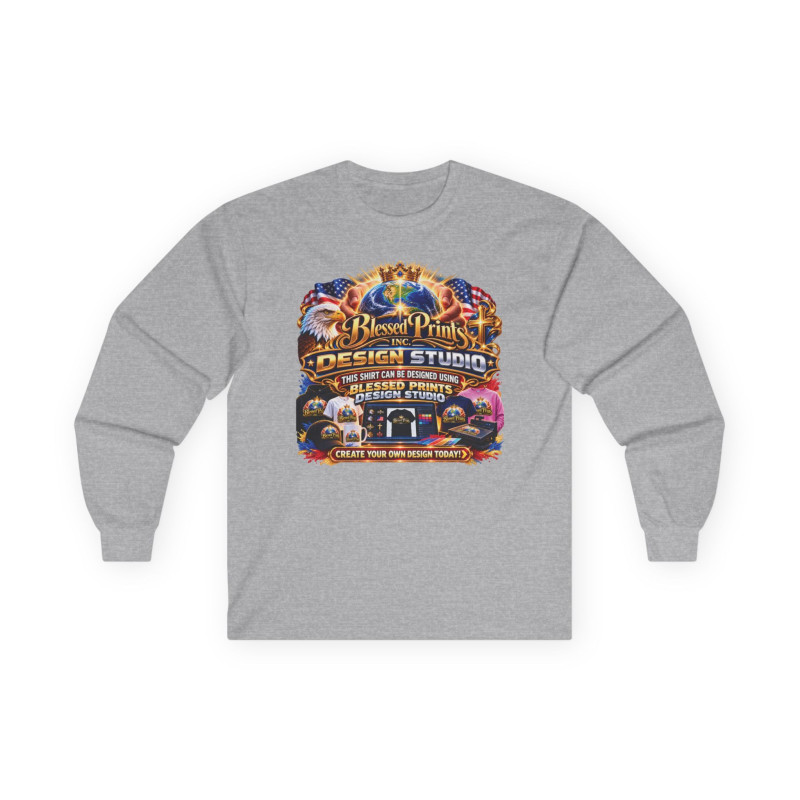 Design Studio Gildan 2400 Long Sleeve T-Shirt 9 Colors FREE Personalization USA